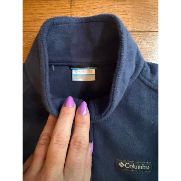 Columbia Vest Small Navy Zip Up Womens - Picture 5 of 7